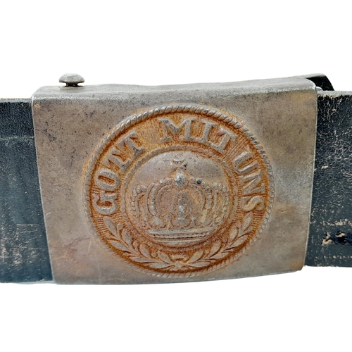 720 - WW1 Imperial German “God With Us” Buckle and belt