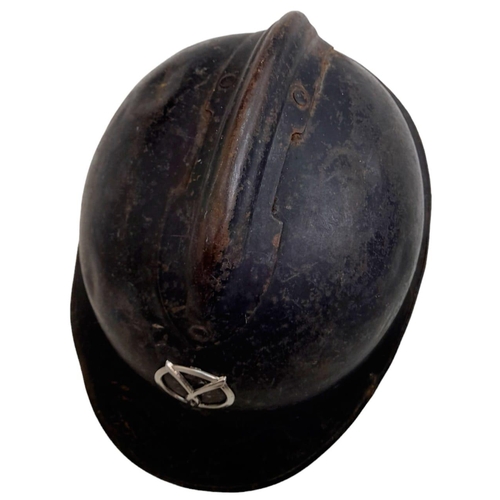 510 - WW2 French Milice Helmet, A French political paramilitary organisation who fought to bring down the ... 