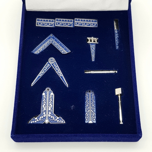 153 - A miniature set of Masonic Working Tools for all Three Degrees. Perfect for training and rehearsals,... 