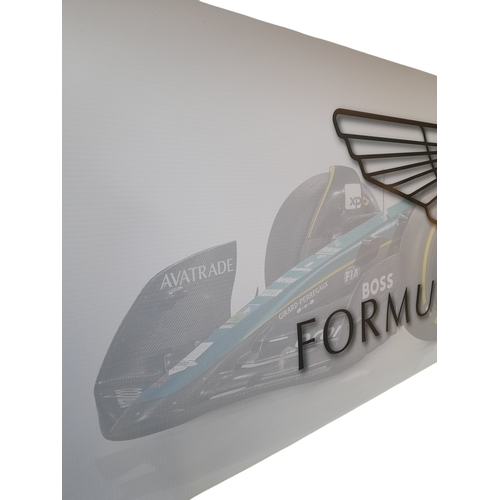 216 - A trophy for any petrolhead, An ASTON MARTIN Formula One Racing Team banner. Strong PVC construction... 