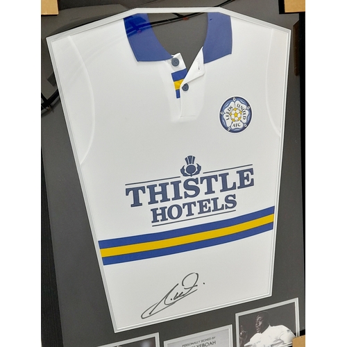 394 - King of the Spectacular Goals! A Signed Tony Yeboah Leeds FC Shirt with Certificate of Authenticity.... 