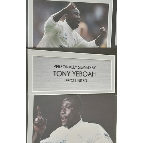 394 - King of the Spectacular Goals! A Signed Tony Yeboah Leeds FC Shirt with Certificate of Authenticity.... 