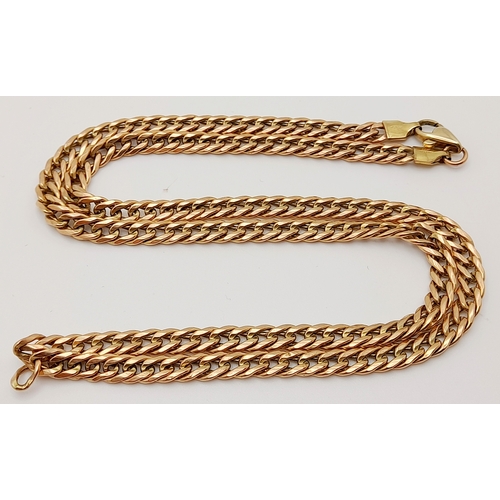 459 - An Italian design, 9 K yellow gold chain necklace, length: 52 cm, weight: 8.8 g