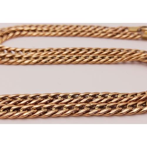 459 - An Italian design, 9 K yellow gold chain necklace, length: 52 cm, weight: 8.8 g