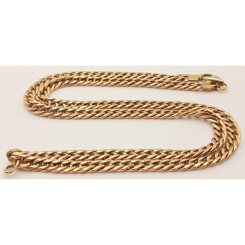 459 - An Italian design, 9 K yellow gold chain necklace, length: 52 cm, weight: 8.8 g