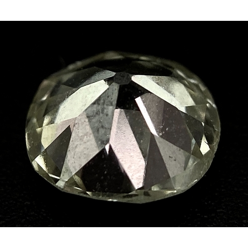 92 - AN OLD CUT/EUROPEAN CUT LOOSE DIAMOND. 0.88ct, lovely clarity. 5.5mm diameter. Ref: 7420