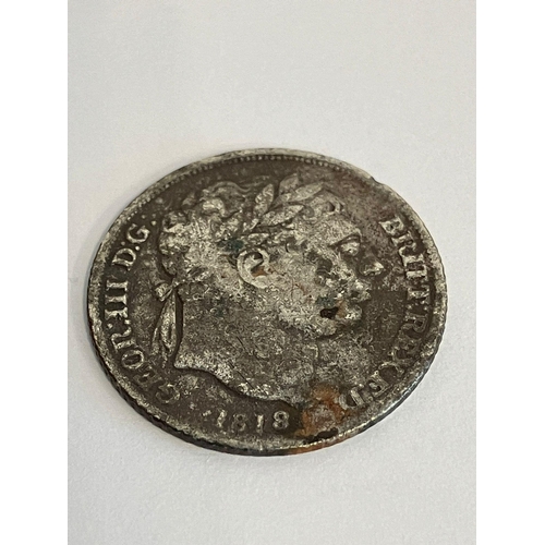 721 - 1818 GEORGE III SILVER SIXPENCE. condition fine/very fine, could use a clean.