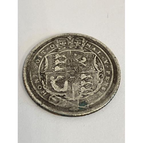 721 - 1818 GEORGE III SILVER SIXPENCE. condition fine/very fine, could use a clean.