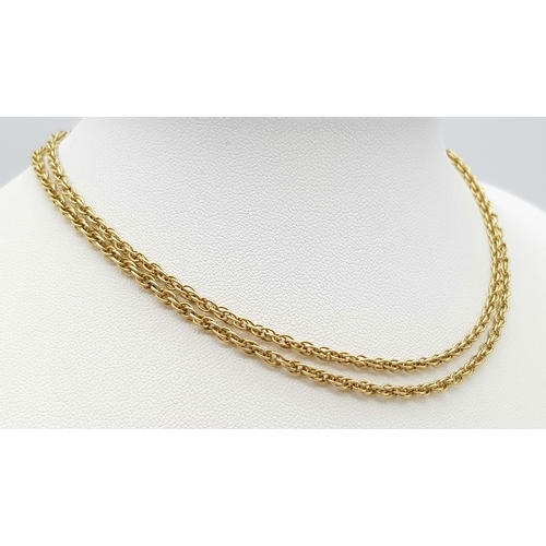 3 - A Lovely Vintage 9K Gold Prince of Wales Link Chain. 60cm.
7g.