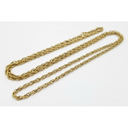 3 - A Lovely Vintage 9K Gold Prince of Wales Link Chain. 60cm.
7g.