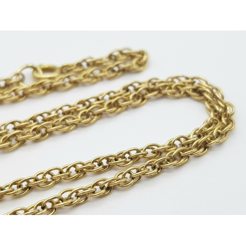 3 - A Lovely Vintage 9K Gold Prince of Wales Link Chain. 60cm.
7g.