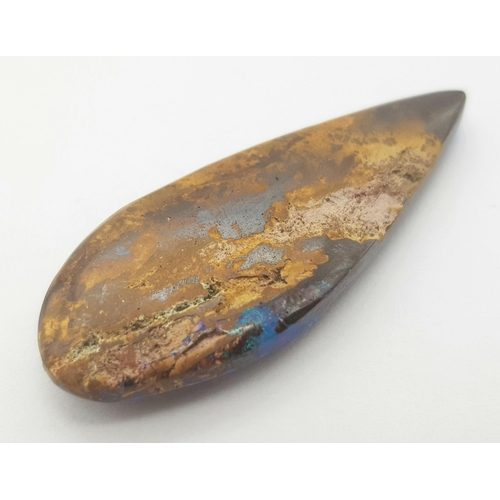 110 - A spectacular and rarely seen in such quality and size opalised fossil wood with wonderful blue hues... 