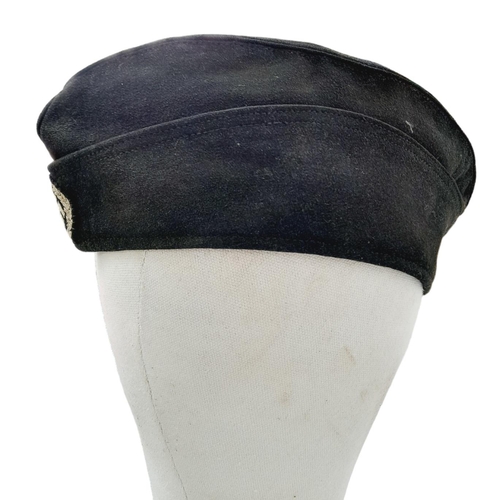 115 - 3rd Reich Schutzmannschaft Side Cap. Worn by the notorious Ukrainian Auxiliary Police.