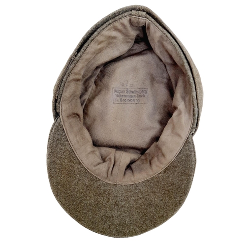 169 - WW2 German M43 Cap with a “Jägers” Qualification Badge. The Jägers were an elite unit of Mountain Li... 