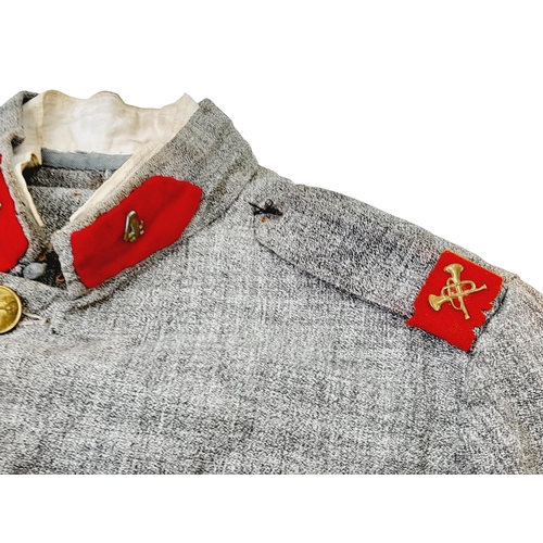 180 - WW1 Portuguese Pioneers Tunic, complete with the following Medals: Portuguese Victory Medal, Assidui... 