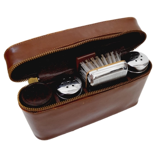 218 - WW2 Escape and Evasion Shaving Set. In the original box it was sent to the Prisoner of War Camp. The... 