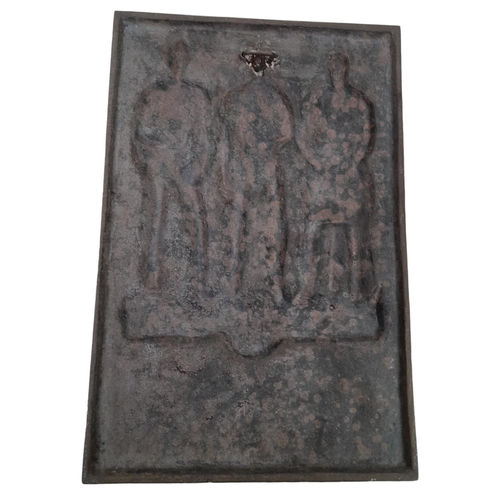 29 - 3rd Reich Deutsche Arbeitsfront (Labour Force) Cast Iron Plaque. “Adolf Hitler Respects the Labour a... 