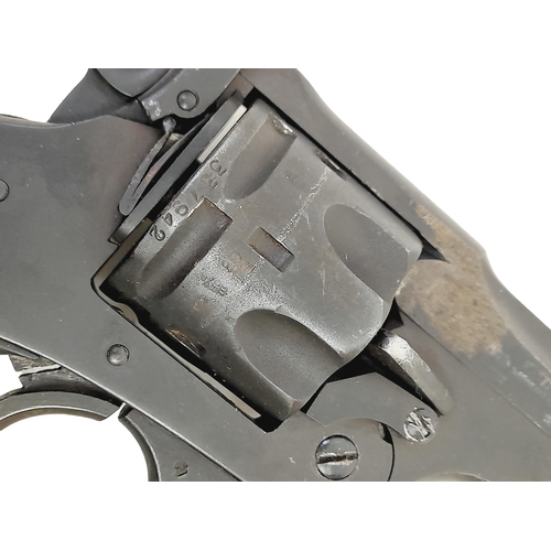 34 - A Deactivated Webley Mark IV Revolver with Leather Holster. The British army adopted the mark IV in ... 