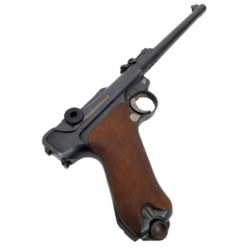 41 - A Deactivated Antique 1917 German Luger Pistol. Matching serial numbers. This 9mm classic pistol is ... 