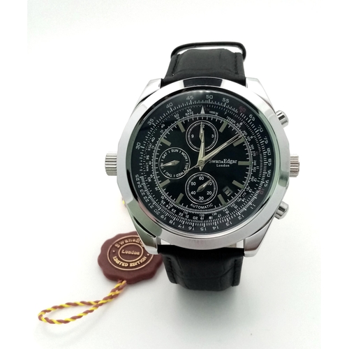 299 - An unworn Men’s Luxury, Limited Edition, Swann & Edgar, London, Model Racecounter Watch. 55mm In... 