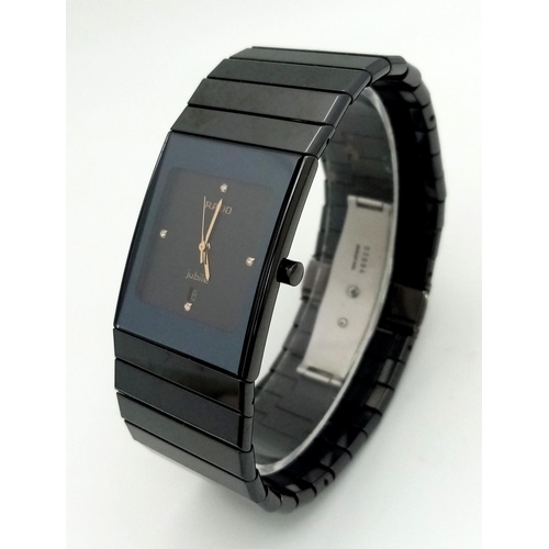 261 - An Excellent Condition Rado Diastar Jubilee Diamond Ceramic Date Watch Model 152.0347.3. Full Workin... 