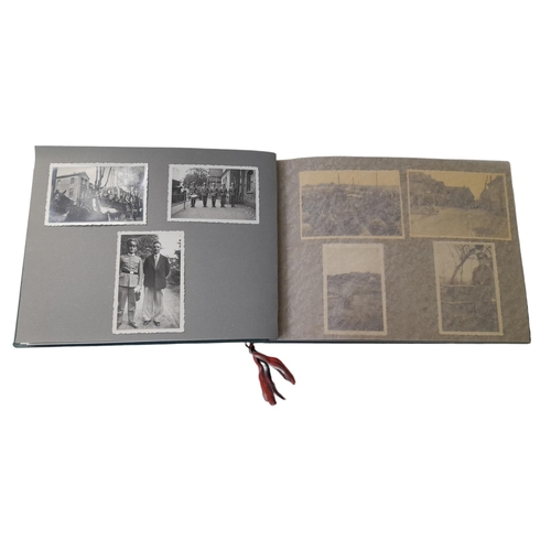 419 - A very interesting Photo Album with no blank pages, depicting a soldiers memento’s serving with 7
Co... 