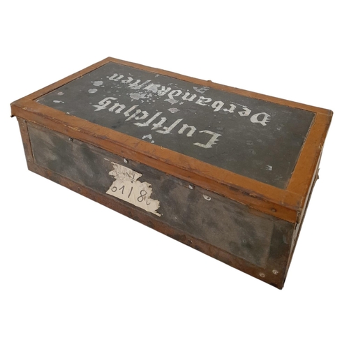 70 - 1937 Dated Luftshutz (Air Raid Police) First Aid Box with contents.