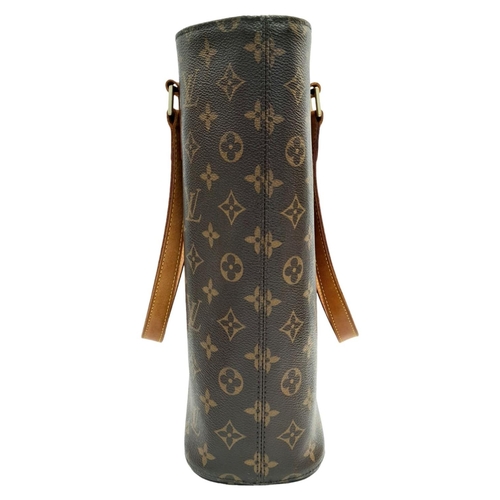 222 - A Louis Vuitton Vavin GM Tote Bag. Monogramed canvas exterior with gold-toned hardware and two leath... 