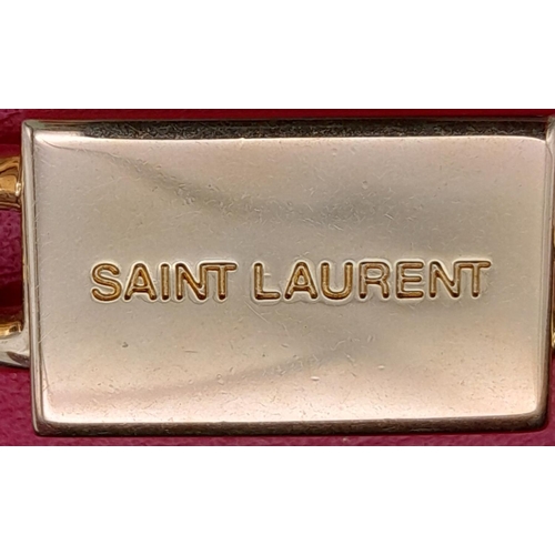 9 - A YSL Red Kate Tassel Crossbody Bag. Leather exterior with gold-toned hardware, the iconic YSL logo,... 