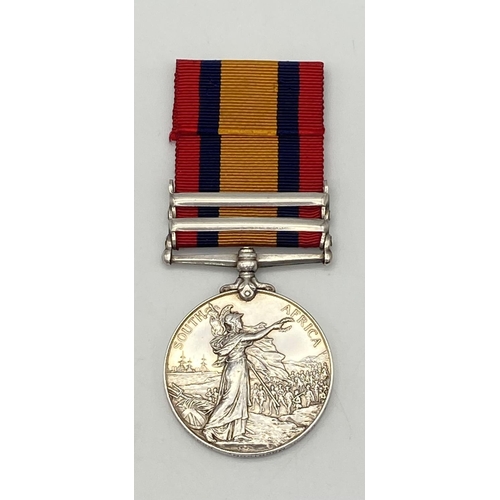 346 - Queen’s South Africa Medal 1899-1902, with two clasps: Cape Colony, Wittebergen. Named to : 2094 Cpl... 