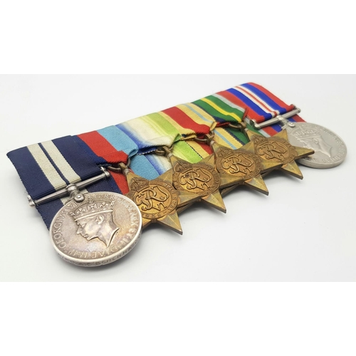 46 - A WW2 Distinguished Service Medal group of six to a Royal Navy Petty Officer for DEMS operations con... 