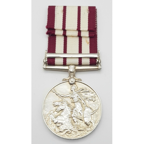 491 - Naval General Service Medal 1915, with clasp Palestine 1936-1939. Named to: D/J99753 S E Savory A/Ye... 