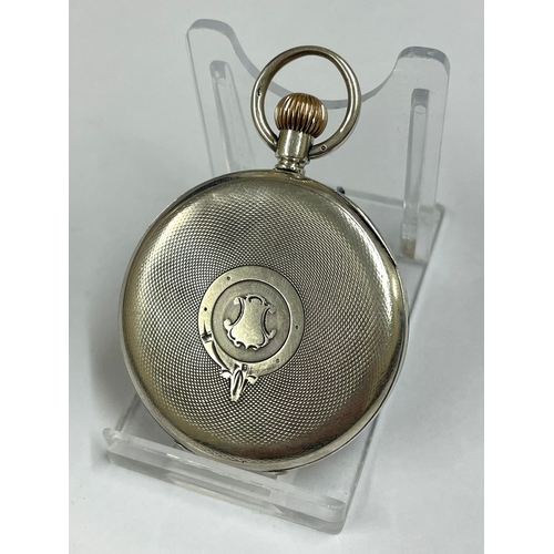 220 - A Vintage silver Masonic pocket watch. In working order.