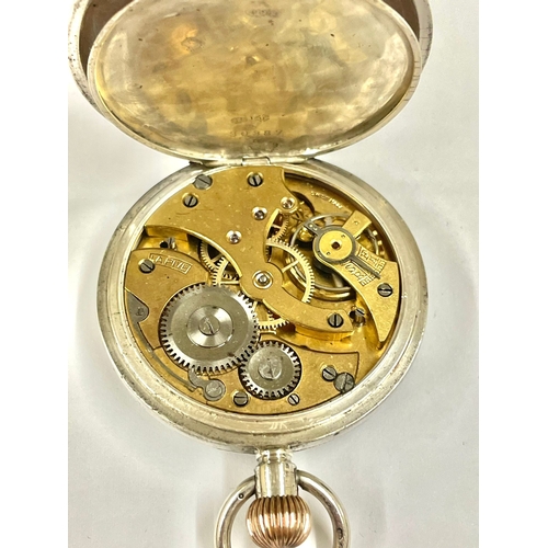 220 - A Vintage silver Masonic pocket watch. In working order.