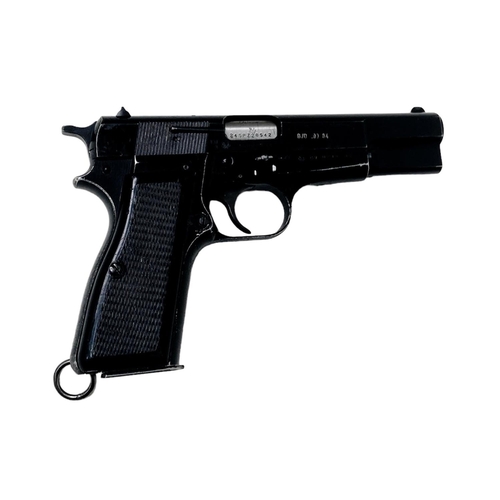 144 - A Deactivated Browning Hi-Power 9mm Semi-Automatic Pistol. Comes with the latest EU deactivation cer... 