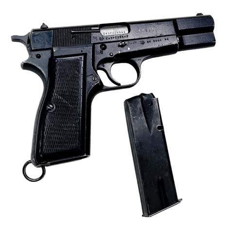 144 - A Deactivated Browning Hi-Power 9mm Semi-Automatic Pistol. Comes with the latest EU deactivation cer... 