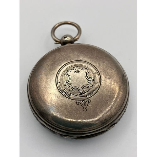 118 - Antique SILVER POCKET WATCH with clear Hallmark for Robert John Pike, London 1873. Watch is working ... 