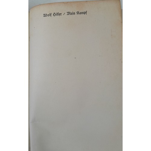 20 - Boxed original 3rd Reich Wedding Edition Mein Kampf. The book is dated 1941 with a hand signed citat... 