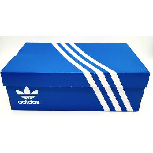 344 - A Pair of Adidas Samba Manchester United Trainers. Leather and suede exterior. UK size 6.5, US size ... 