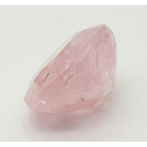 597 - A 5.10ct Rare Peach-Pink Coloured Untreated Sapphire Gemstone - GFCO Swiss Certified.