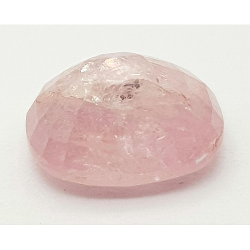 597 - A 5.10ct Rare Peach-Pink Coloured Untreated Sapphire Gemstone - GFCO Swiss Certified.