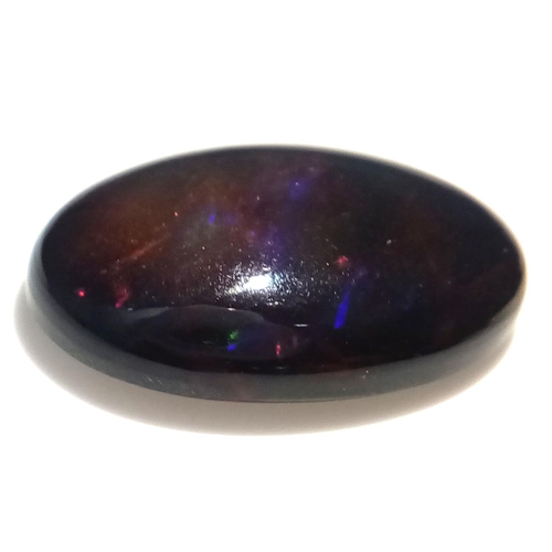 590 - A 10.33ct Ethiopian Black Fire Opal - GFCO Swiss Certified.