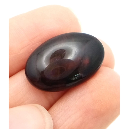 590 - A 10.33ct Ethiopian Black Fire Opal - GFCO Swiss Certified.