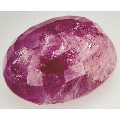 151 - A 4.67ct Rare Burmese Pinkish Red Ruby Gemstone - AIG certified.