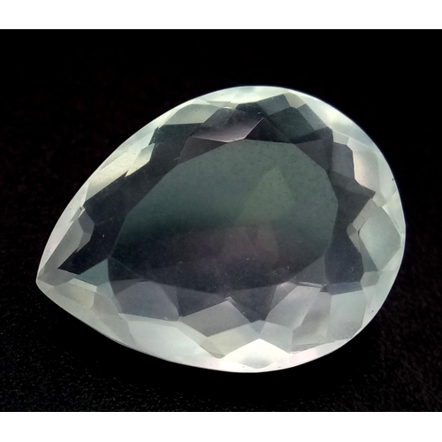 990 - A 7.74ct Colourless Rock Crystal Quartz - GFCO Certified.