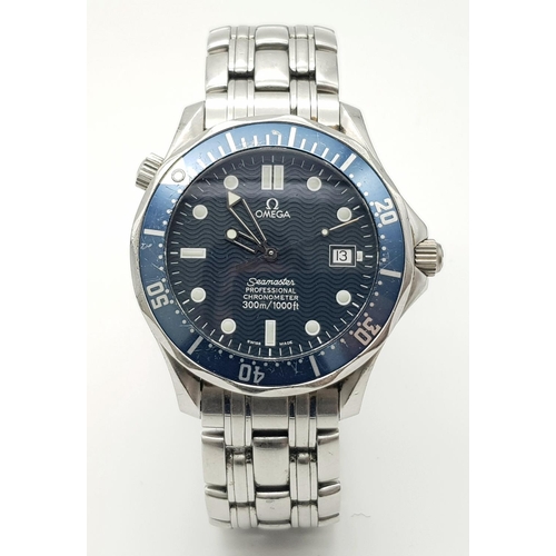 180 - An Omega Seamaster Professional Automatic Gents Watch. Model 2532. Stainless steel bracelet and case... 