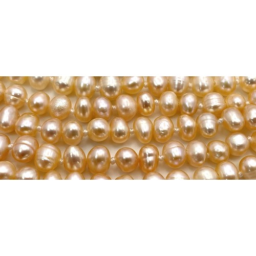 133 - A very glamorous, eleven strand (yes eleven!!!) genuine natural pink pearl necklace with a large, st... 