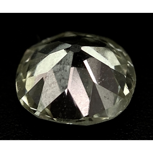 40 - AN OLD CUT/EUROPEAN CUT LOOSE DIAMOND. 0.88ct, lovely clarity. 5.5mm diameter. Ref: 7420