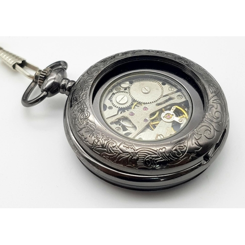 1445 - A Parcel of Two Men’s Dress Watches Comprising; 1) A Manual Wind Gun Metal Grey Pocket Watch by Pica... 