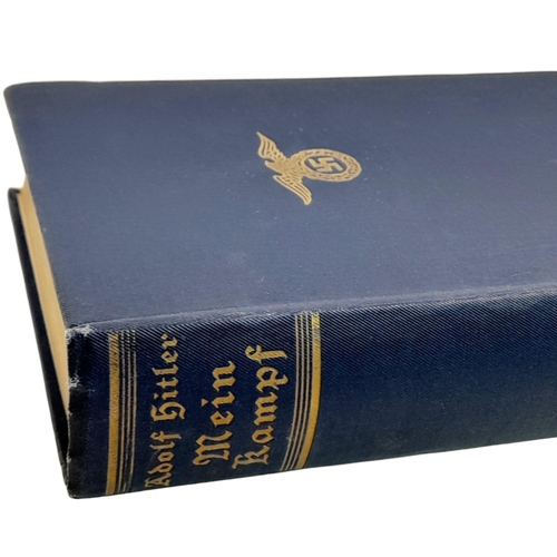 1372 - Hard Back ‘Adolf Hitler Mein Kampf’ Book. This is the English unexpurgated Edition Two Volumes in On... 